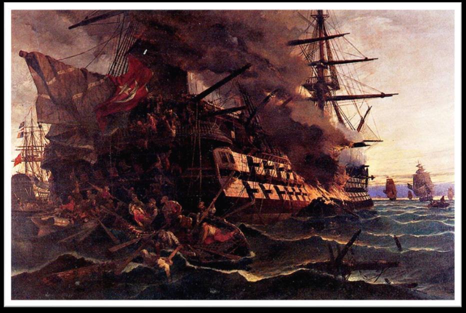 Modern Greek Paintings depicting Naval Battles in the Hellenic Maritime Museum School of Munich support the claim of the politician-cum-historian Spyridon Lambros (1851-1919) that the combination of