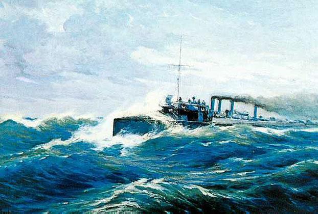 Modern Greek Paintings depicting Naval Battles in the Hellenic Maritime