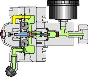 < 10 kg/h Regulator Vacuum pentru clor gazos C 111-202 In conformitate cu DIN 19643 si DIN 19606