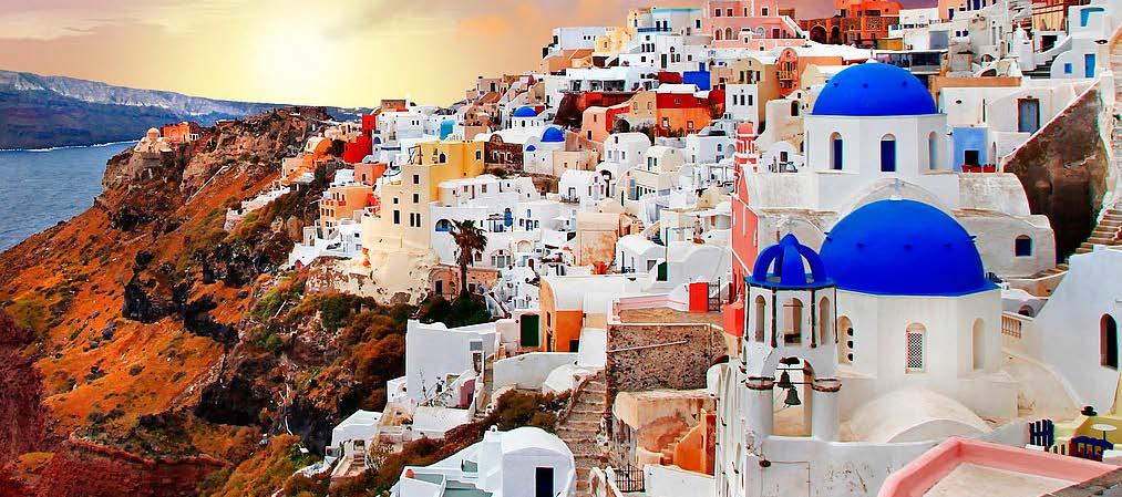 KYKΛΑΔΕΣ ΔΙΑΚΟΠΕΣ ΣΤΗ ΜΟΝΑΔΙΚΗ ΣΑΝΤΟΡΙΝΗ 4,5,6&8 ΗΜΕΡΕΣ Τιμές πακέτων fly & drive στον ένθετο τιμοκατάλογο Η Σαντορίνη (ή Θήρα) βρίσκεται στο νοτιότερο σημείο των Κυκλάδων και είναι στην ουσία