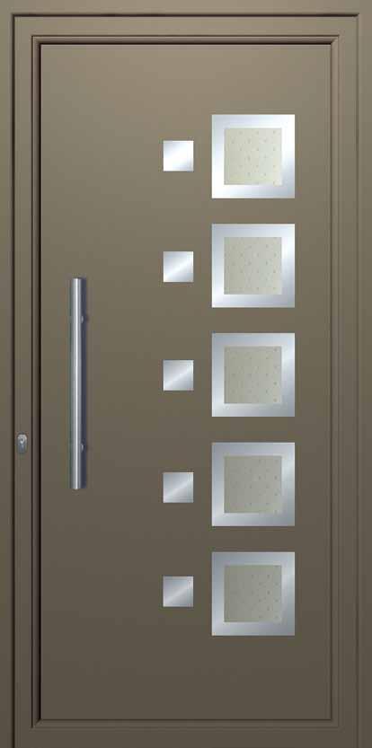 Simple Inox απλά inox inox door panels 4065 Double side panel-no glasses-with inox decorative Τυφλό δύο όψεων µε