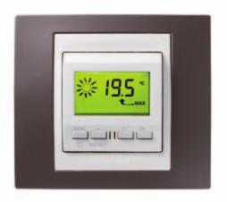 Udobje Unica Top Tabaco/Aluminij Programabilni termostat Unica Quadro Piedra Tipkalo za zatemnitev Unica Plus