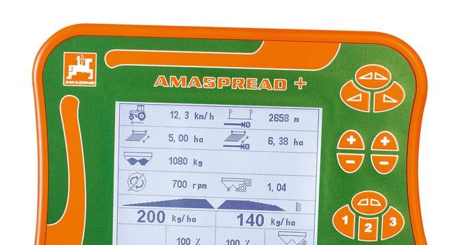 ZA-V ZA-V Control Βασικός εξοπλισμός με υπολογιστή χειρισμού AMASPREAD+ για το εκάστοτε μηχάνημα Το ZA-V Control διαθέτει στο βασικό εξοπλισμό τον υπολογιστή χειρισμού AMASPREAD + για το εκάστοτε