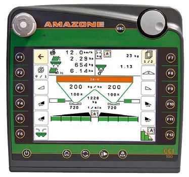 ZA-V Control ZA-V Tronic 20 21 ZA-V Tronic ο διανομέας ISOBUS Βασικός εξοπλισμός με 8-πλή υποδιαίρεση πλάτους Μηχανική κίνηση με πακέτο Tronic και 8-πλή υποδιαίρεση πλάτους Ο
