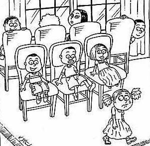 Ποιος θα καθίσει πρώτος; Τραγουδάνε τα παιδιά ένα τραγούδι.