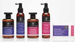 90 íýá ðñïúüíôá 11 PROPOLINE HAIR CARE APIVITA Η Apivita παρουσιάζει την ολοκληρωμένη αγωγή Propoline κατά της τριχόπτωσης για γυναίκες και άνδρες, που βοηθά στον περιορισμό της τριχόπτωσης και