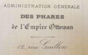 Πηγή : 102 APOM Εικόνα1Χάρτηςτης administration Generale des Phares de l empire Ottoman ΘέσειςΦάρωνΠηγή : 102 APOM Στην Κρήτη η