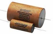 PAPER CAPACITOR - Πυκνωτές χάρτου Μέτριας ποιότητας πυκνωτές με διηλεκτρικό ειδικό τύπο χαρτιού.