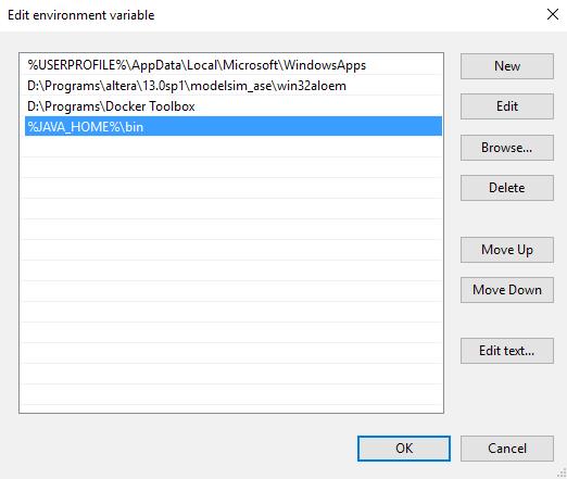 6) Στη συνέχεια, πηγαίνετε στο environment variable PATH. Αν δεν υπάρχει δημιουργείστε το, με τρόπο παρόμοιο όπως τα βήματα 4 και 5. Πατήστε Εdit.