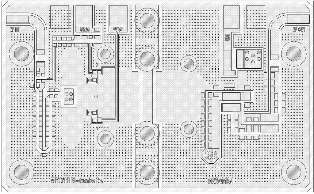 RD70HUF2 single-stage amplifier with f=135-to- evaluation board 2.