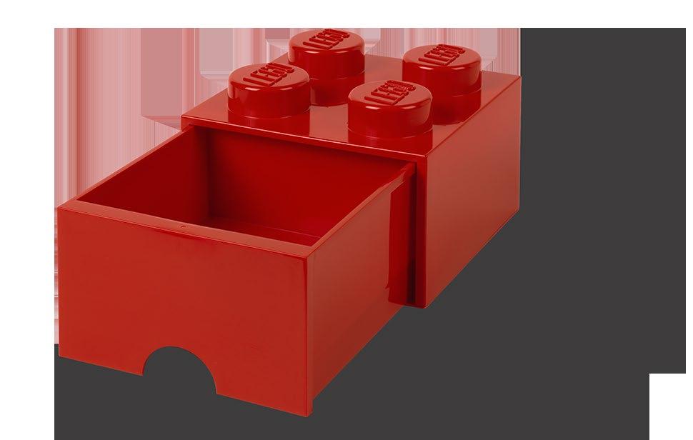 LEGO Storage Brick LEGO Κουτί Αποθήκευσης με Συρτάρι Κόκκινο Διάσταση: 250 x 250