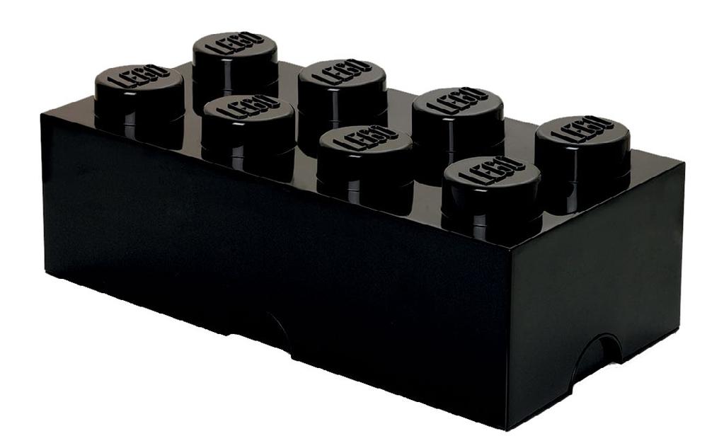 LEGO Storage Brick LEGO Κουτί Αποθήκευσης Μαύρο Διάσταση: