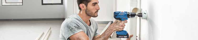 Αποτελεσματική εργασία It s in your hands Bosch Professional Νέα εργαλεία μπαταρίας 18V NEO Δραπανοκατσάβιδο μπαταρίας GSR 18V-21 Bosch Professional και NEO Κρουστικό δραπανοκατσάβιδο μπαταρίας GSB