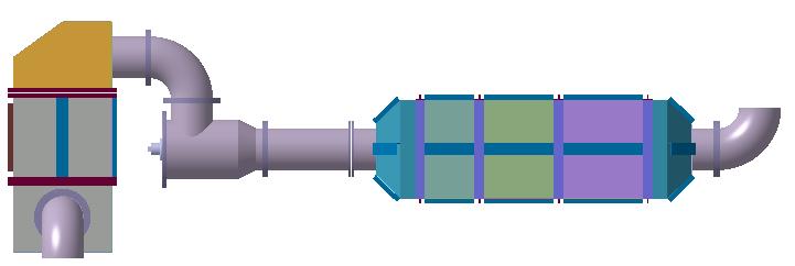 Target NOx/soot removal system The target NOx/soot removal system should consist of the following after-treatment devices: Diesel Oxidation Catalyst (DOC): It mainly facilitates the oxidation of CO,