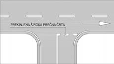 5211-3 5211-4 V križiščih je lahko sestavni del označbe napis»stop«, v garažnih hišah in parkiriščih pa talna označba znaka 2102 (pred črto).