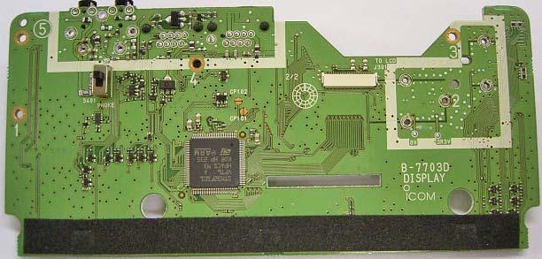 DISPLAY UNIT (BTTM VIEW) AF UTPUT CNTRL (Q0) CNTRL DATA INTERFACE (IC0)