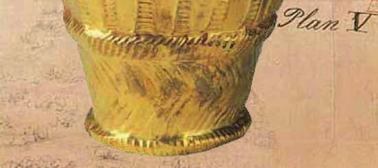 Σλήμαν Χρυσό κύπελλο με έκκρουστη διακόσμηση. Χρονολογείται στον 16ο αι. π.χ. και προέρχεται από τον τάφο V του Ταφικού Κύκλου Α (Εθνικό Αρχαιολογικό Μουσείο, Αθήνα).