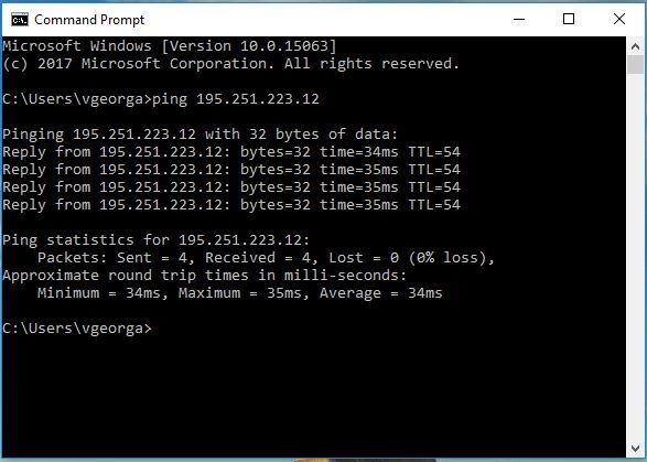 Εικόνα 52: Instance με floating IP Μέσω της νέας διεύθυνσης floating IP, το instance