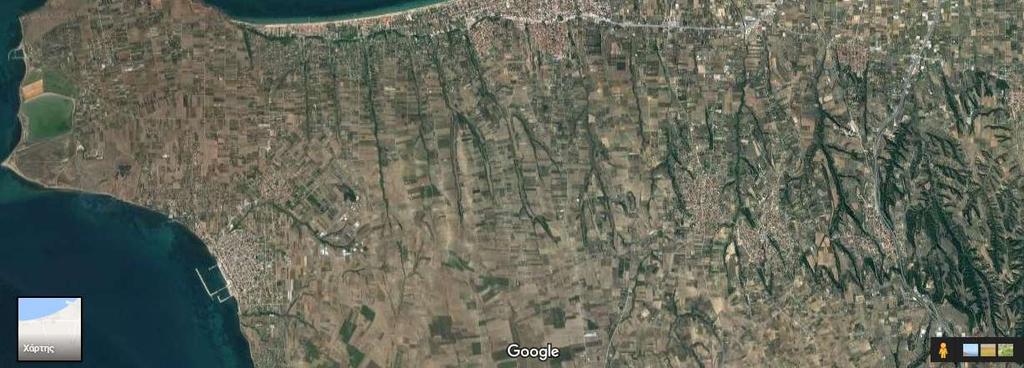 Παραδείγματα υδρογραφικών δικτύων από την
