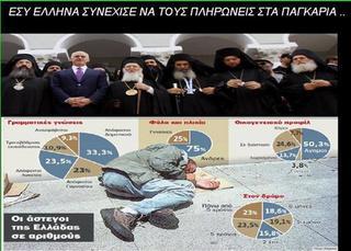 Η περιουσία της Εκκλησίας της Ελλάδος ξεπερνά τα 5 τρις. ευρώ! Στο λαό τίποτα!