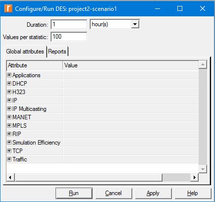 - Επιλέγοντας DES > Configure/Run Discrete Event Simulation από το αναδιπλωμένο μενού. 6.3.