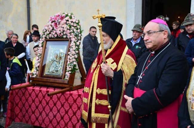 Μοντανέρ, 8 Μαΐου 2017: Ἄφιξις τοῦ ἀντιγράφου