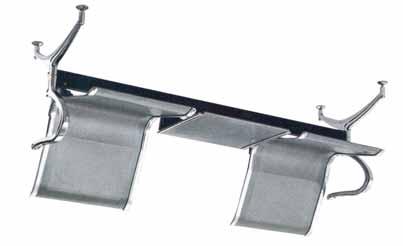 152x57x84 ανθρακί γκρί ZEBRA BENCH-4 polypropylane 820 202x57x84