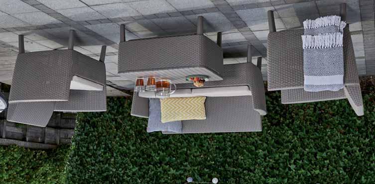 σετ κήπου 209 SALEMO µε µαξιλάρια set µε 2-θέσιο καναπέ - 590!