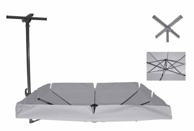 οµπρέλες & βάσεις 237 HANGING polyester 180gr, αλουµινίου, µε
