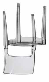 καρέκλες polycarbonate 37 polycarbonate διάφανο διάφανο γκρί polycarbonate