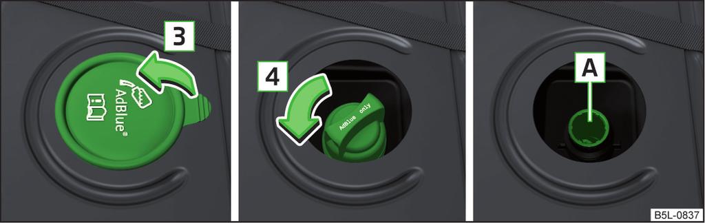 AdBlue συμπλήρωση Έλεγχος στάθμης Πρώτα διαβάστε και λάβετε υπόψη το και στη σελίδα 152.