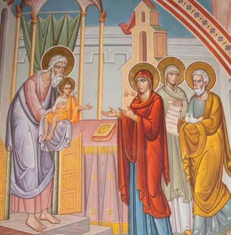 Ὁ Συμεὼν φθάνει σὲ γεροντικὴ ἡλικία, ἡ προφητεία εἶναι σαφής: «καί ἦν αὐτῷ κεχρηματισμένον ὑπὸ τοῦ Πνεύματος τοῦ Ἁγίου μὴ ἰδεῖν θάνατον, πρὶν ἢ ἴδῃ τὸν Χριστὸν Κυρίου».