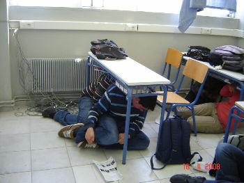 Πρόβα εκκένωσης του σχολικού