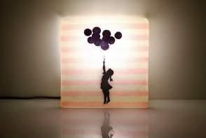 Wall Lamps #3824B balloons wall/table lamp 30 x 30 x 10 cm / e14 #3824D baby girl wall/table lamp 30 x 30 x 10 cm