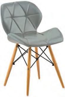 AMANTA GREY PU/PP 46X51X82 εκ 10-0083-28-50 2 τεμ.