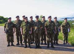 όπου ενημερώθηκε για την αποστολή και τις δραστηριότητές τους και στη συνέχεια επιθεώρησε το Συγκρότημα Στρατηγικών Μεταφορών στο Στρατόπεδο «ΜΑΚΕΔΟΝΟΜΑΧΟΥ ΝΙΚΗΦΟΡΟΥ».