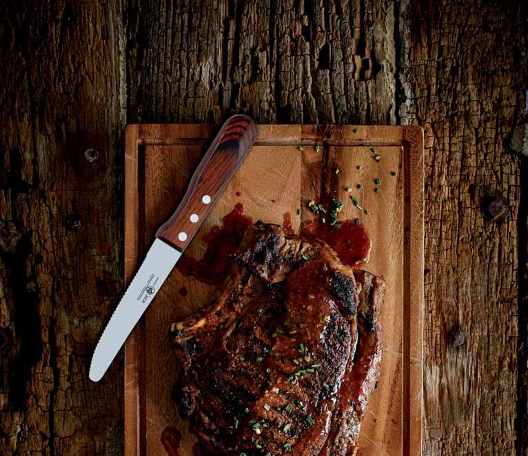 19.39011 μαχαίρι steak «Professionale» ίσια λάμα, 13 cm / 26,5 cm 8,55 συσκ.: 6 Steak knifes 47.30401 μαχαίρι steak «Antiqua», 10,2 cm / 24,2 cm 27,79 συσκ.: 1/6 34.