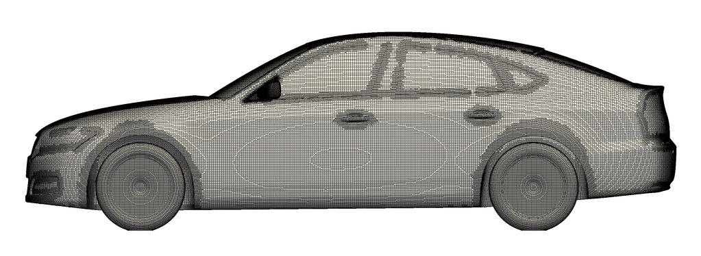 5.5. Εφαρμογή στο Γενικευμένο Μοντέλο Αυτοκινήτου DrivAer (αʹ) Πριν την παραμόρφωση.