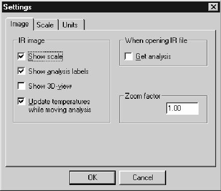 Na prikazu je moguće dodati temperaturnu skalu boja, dodatne labele teksta a postoji mogućnost i pseudo 3D verzije prikaza.
