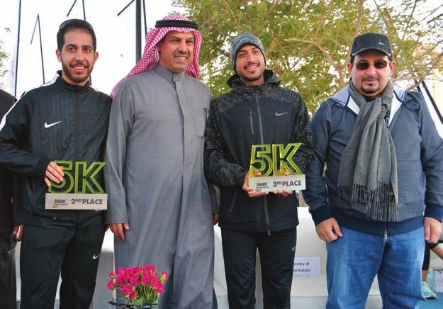 وفي هذا اإلطار عبر رئيس اللجنــة املنظمــة للماراثون عبداحملســن البابطــن عــن فخره وسعادته بأن املشاركني الذين وصل عددهم إلى 3700 متسابق ومتسابقة ميثلون 65 جنسية من جميع أنحاء العالم كمــا أن