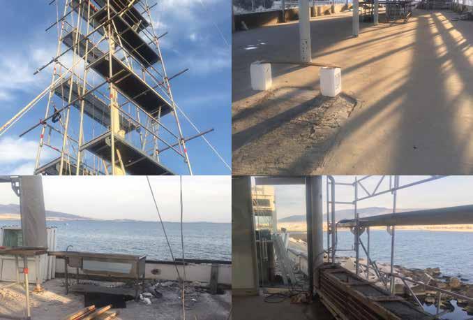 νέες βάσεις στήριξης και νέα συρματόσχοινα.