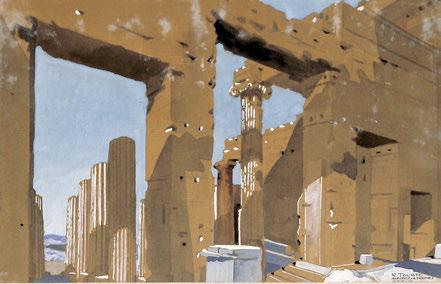 TOURTE / ACROPOLE - ATHENES / GRECE». Σέ πασπαρτού.