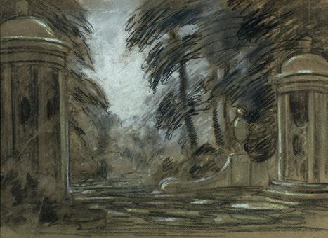 480 479 481 478 ΒΙΤΣΩΡΗΣ, Μίμης, 1902-1945. Ἡ πιανίστρια Μαρία Χαιρογιώργου-Σιγάρα. Ὑδατογραφία, μελάνι καί μολύβι σέ χαρτί, 210 x 135 mm. Ὑπογεγραμμένο κάτω δεξιά: «Δ.