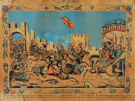 Λιθογραφία, 237 x 335 mm. Σχεδιασμένη καί χαραγμένη ἀπό τόν G. Kraus, ἐκτύπωση χωρίς στοιχεῖα χαράκτη καί ἐκδότη, μέ ἀριθμό κάτω ἀριστερά («204»), ἐπιχρωματισμένη μέ τό χέρι, φοδραρισμένη μέ πανί.
