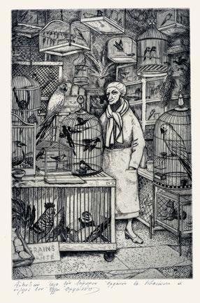 Ξυλογραφία σέ ὄρθιο ξύλο, 144 x 100 mm.