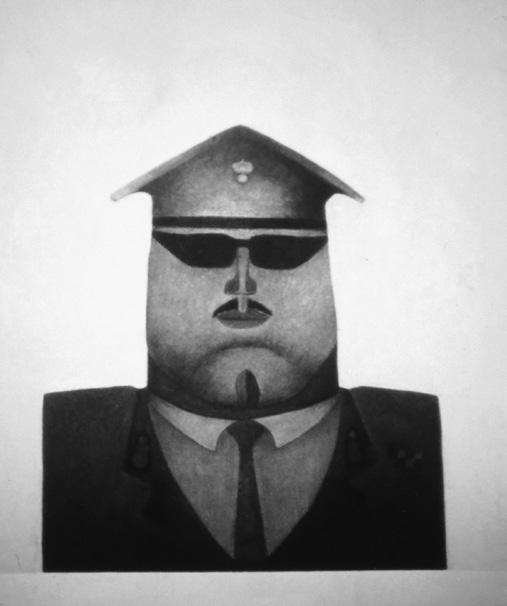 Image courtesy of the artist. Figure 3: Michelakakis, Self-portrait.