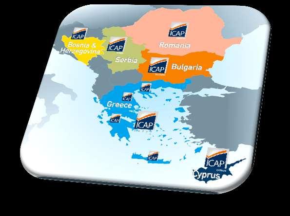 Παρουςία τθσ ICAP Group ςτθ ΝΑ Ευρϊπθ Ρροςωπικό: 1.300 ςτθν ICAP Group + 2.