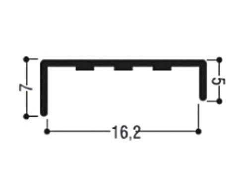 45χ18mm αλουµίνιο 04-15-001 Προφίλ αλ.