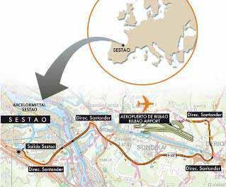 ESKURA DAUDEN TEKNOLOGIARIK ONENAK ArcelorMittal Sestao berotan ijetzitako eta desugertutako bobinak ekoizten dituen planta siderurgiko bat da.