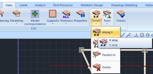 Sometimes it is necessary to use temporary support (propping), which is considered in the design as intermediate support.